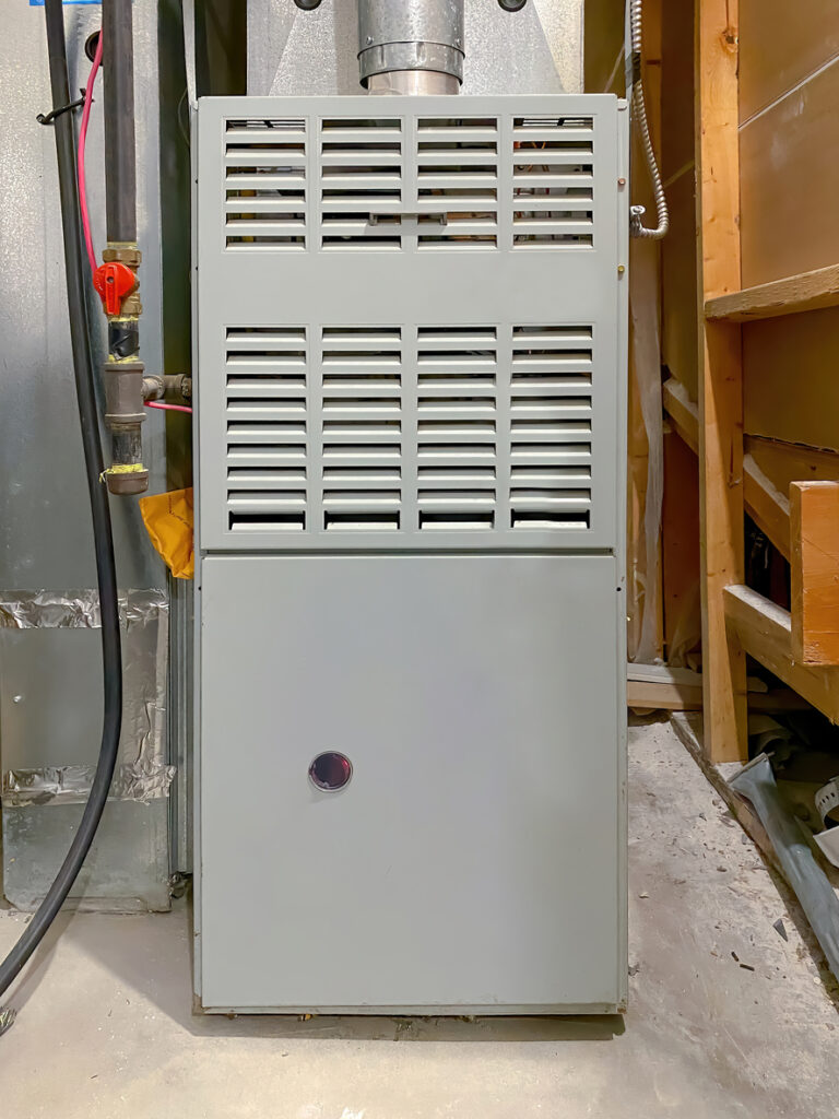 furnace system in basement