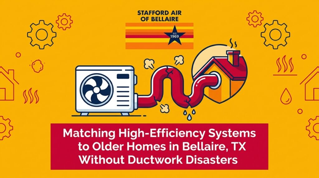 Matching High-Efficiency Systems to Bellaire's Older Homes Without Ductwork Disasters Matching High-Efficiency Systems to Older Homes in Bellaire, TX Without Ductwork Disasters — featured image